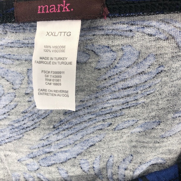 Sexy Holiday One Shoulder Blue Black Dress 2x - Picture 5 of 5